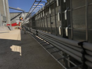 Cable rack and cable